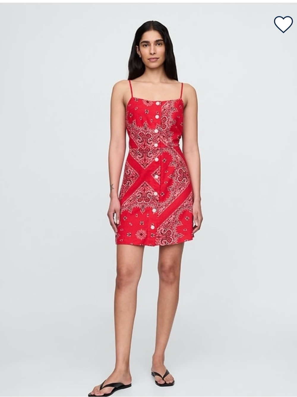 GAP Red Bandana  Mini Dress with Spaghetti Straps. New with tags